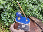 Polished Gemstone World Globe Desk Set x 1 From China - Toprock Gemstones and Minerals 