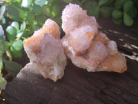 Natural Ametrine Spirit Quartz Clusters x 6 From Boekenhouthoek, South Africa