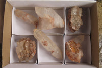 Natural Quartz Crystals x 6 From Mpika, Zambia - Toprock Gemstones and Minerals 