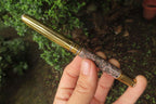 Hand Made Fountain Pens With Stone Inlays x 4 From China - Toprock Gemstones and Minerals 