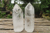 Polished Clear Quartz Points x 6 From Madagascar - Toprock Gemstones and Minerals 