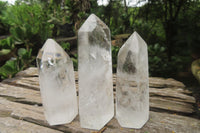 Polished Clear Quartz Points x 6 From Madagascar - Toprock Gemstones and Minerals 