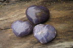 Polished Lepidolite with Pink Rubellite Gemstone Hearts x 6 From Ambatondrazaka, Madagascar - Toprock Gemstones and Minerals 