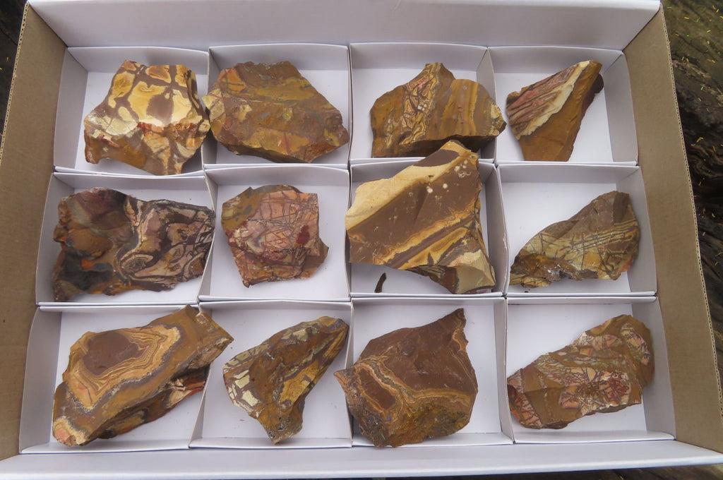 Natural Nguni Jasper Cobbed Specimens x 12 From Prieska, South Africa - Toprock Gemstones and Minerals 