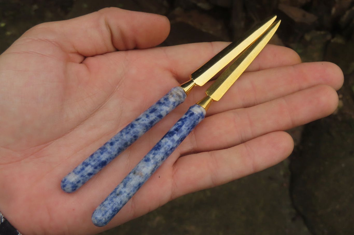 Polished Sodalite Letter Openers - Sold Per Item - From Namibia - Toprock Gemstones and Minerals 