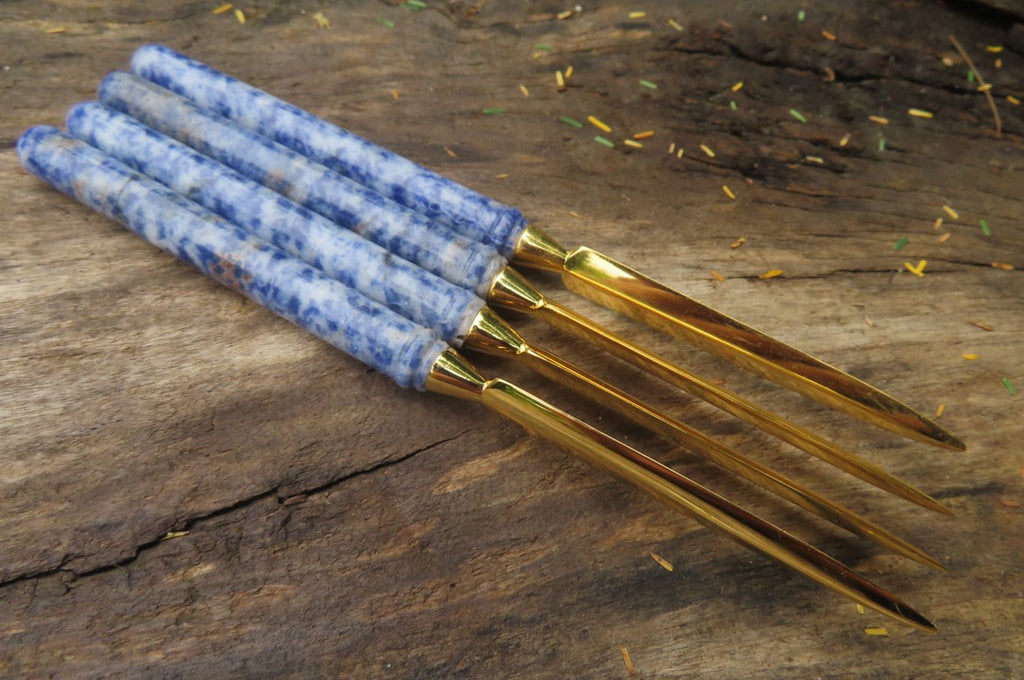 Polished Sodalite Letter Openers - Sold Per Item - From Namibia - Toprock Gemstones and Minerals 