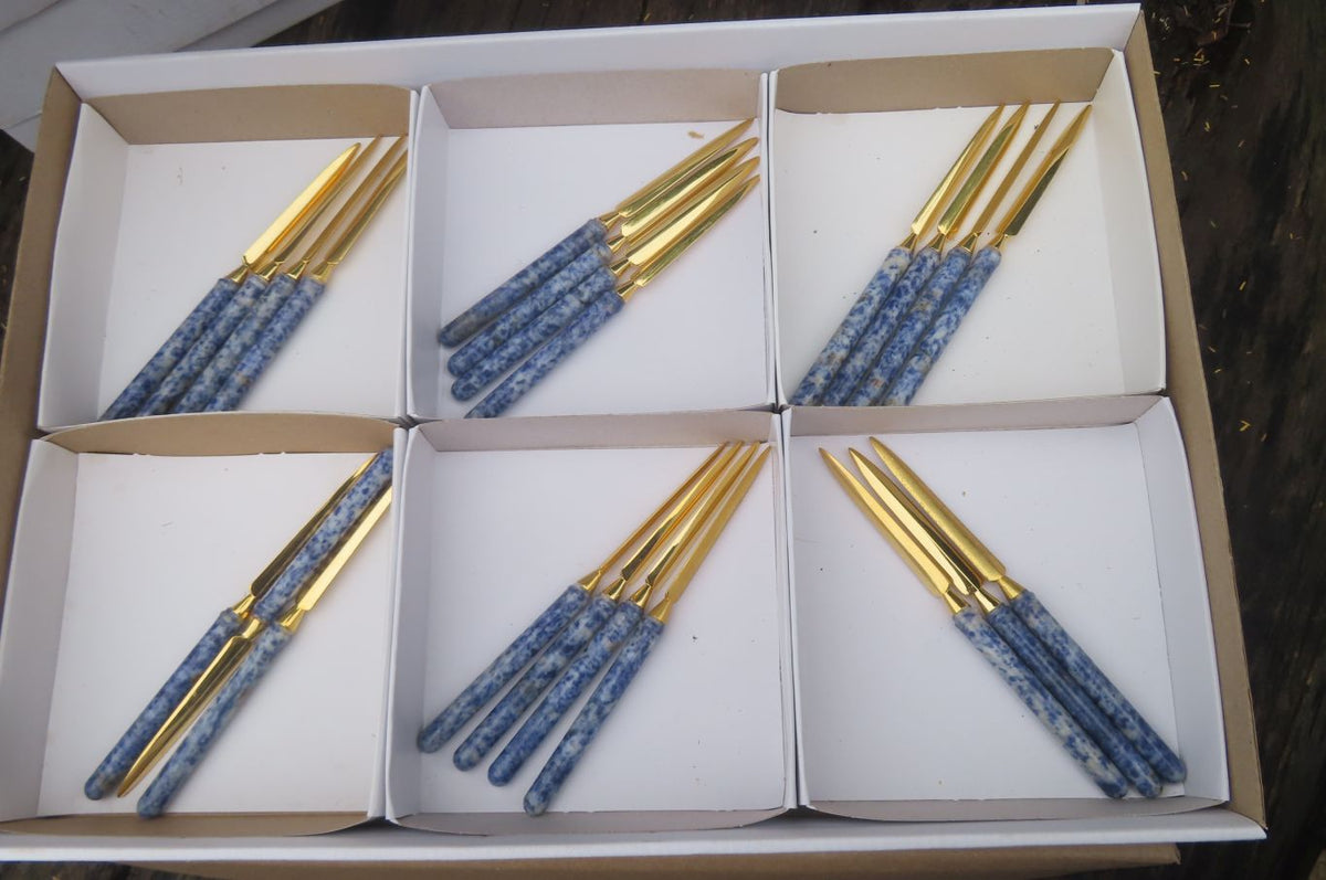 Polished Sodalite Letter Openers - Sold Per Item - From Namibia - Toprock Gemstones and Minerals 
