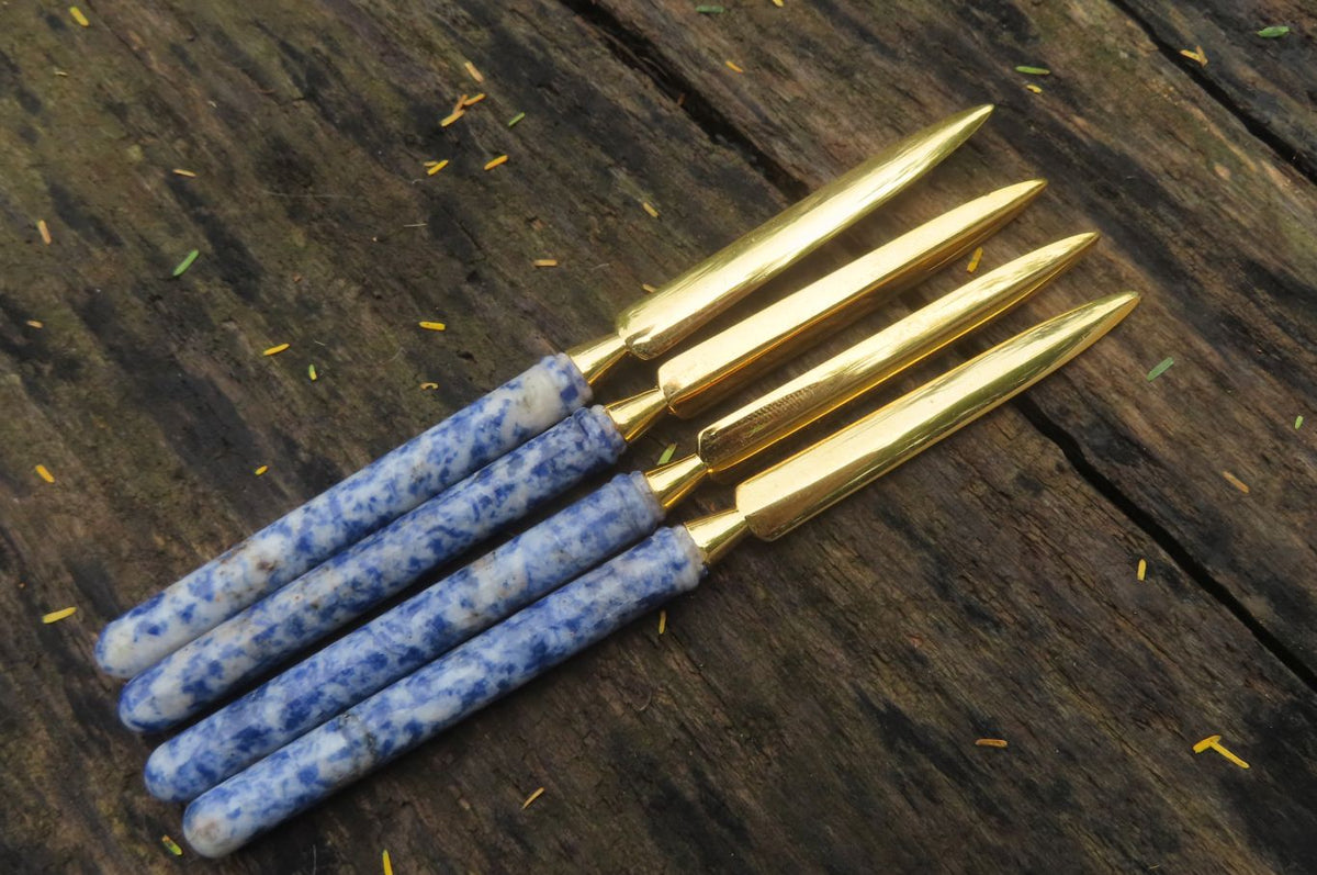 Polished Sodalite Letter Openers - Sold Per Item - From Namibia - Toprock Gemstones and Minerals 