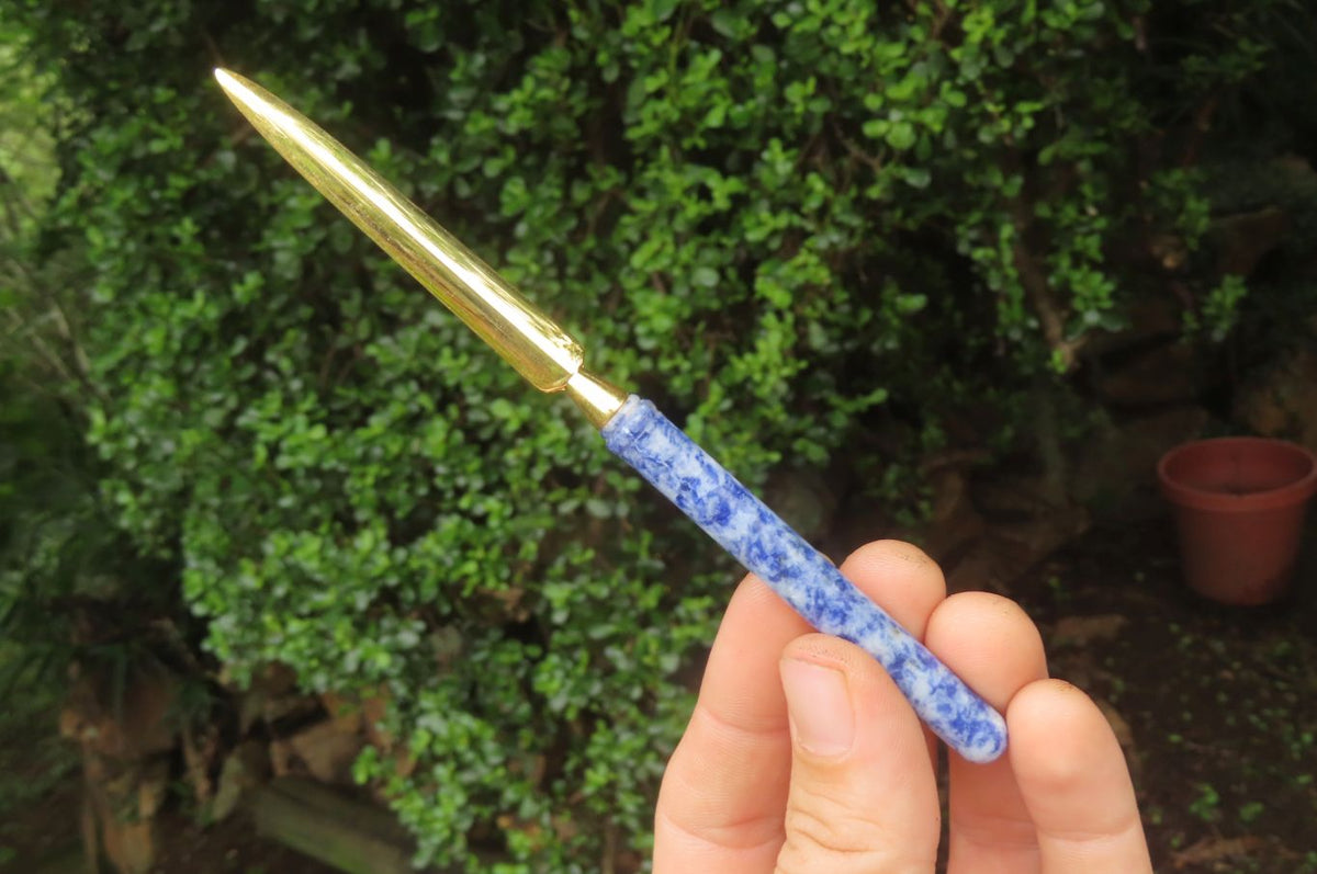 Polished Sodalite Letter Openers - Sold Per Item - From Namibia - Toprock Gemstones and Minerals 