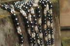 Polished Hematite and Freshwater Pearl Beaded Necklace - Sold Per Item - From Southern Africa - Toprock Gemstones and Minerals 