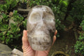 Hand Made Smokey Quartz Skull Carving x 1 From Madagascar - Toprock Gemstones and Minerals 