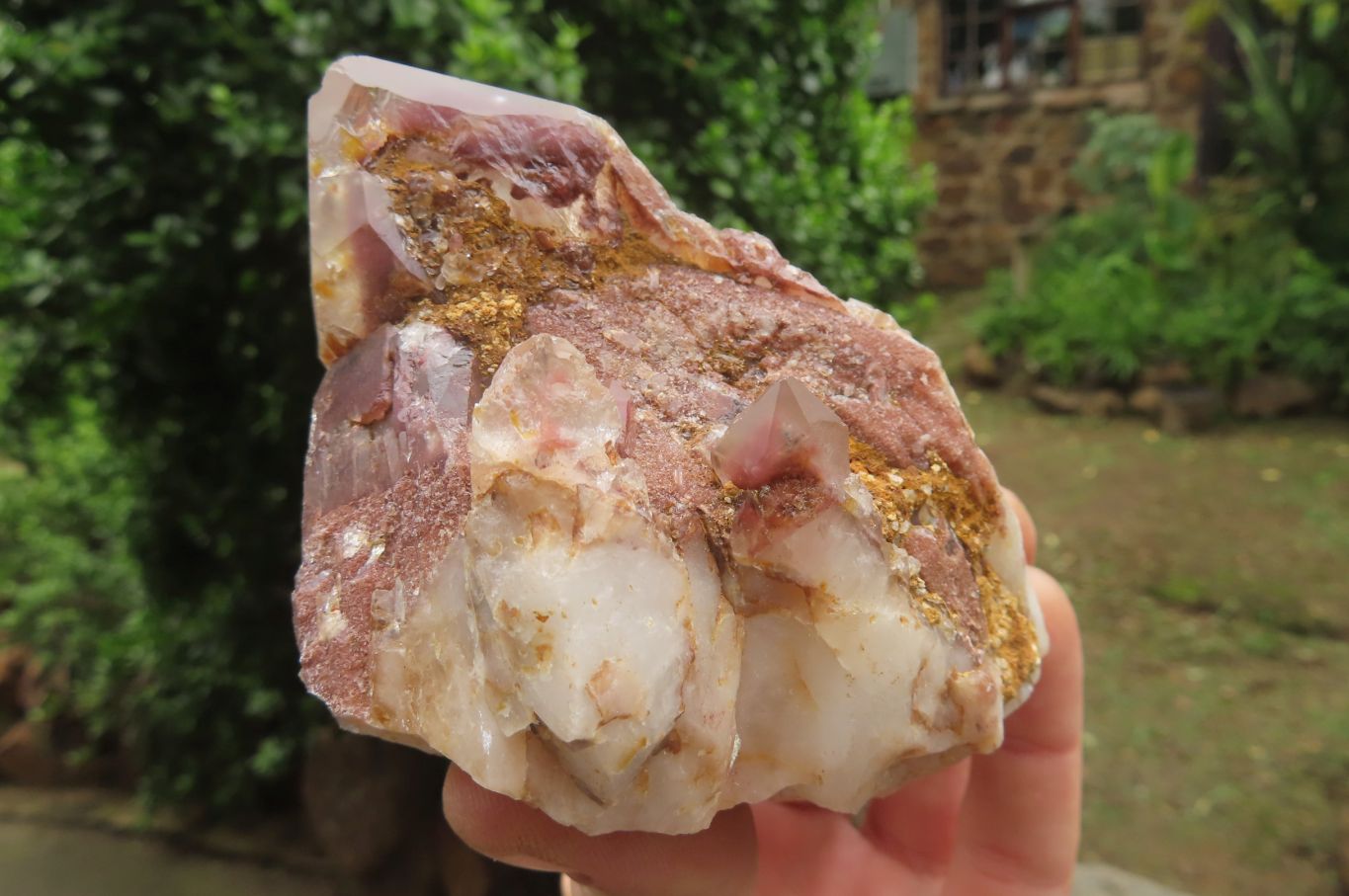 Natural Red Hematoid Quartz Clusters x 6 From Karoi, Zimbabwe - Toprock Gemstones and Minerals 