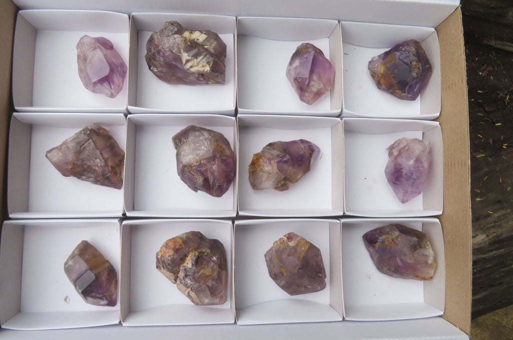 Natural Zululand Amethyst Crystals x 12 From South Africa - Toprock Gemstones and Minerals 