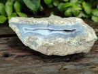 Natural Blue Lace Agate Geode Specimens x 3 From Malawi - Toprock Gemstones and Minerals 