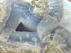 Natural Blue Lace Agate Geode Specimens x 3 From Malawi - Toprock Gemstones and Minerals 