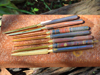 Hand Made Tiger Iron Jasper Letter Openers - sold per item - From Australia