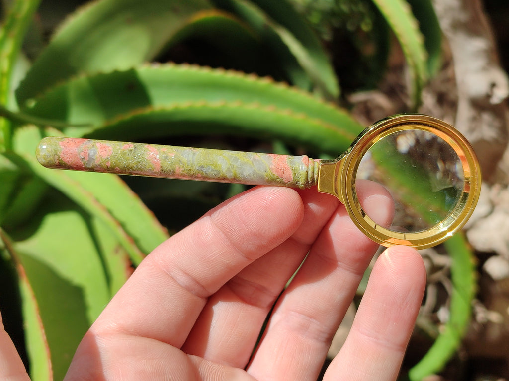 Polished Unakite Magnifying Glasses - Sold Per Item - From South Africa - Toprock Gemstones and Minerals 