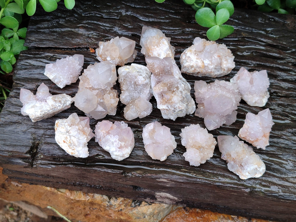 Natural Amethyst Spirit Quartz Clusters x 20 From Boekenhouthoek, South Africa - Toprock Gemstones and Minerals 