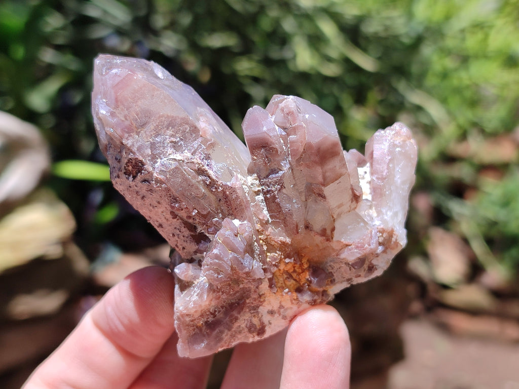 Natural Red Hematoid Quartz Clusters x 15 From Karoi, Zimbabwe - Toprock Gemstones and Minerals 