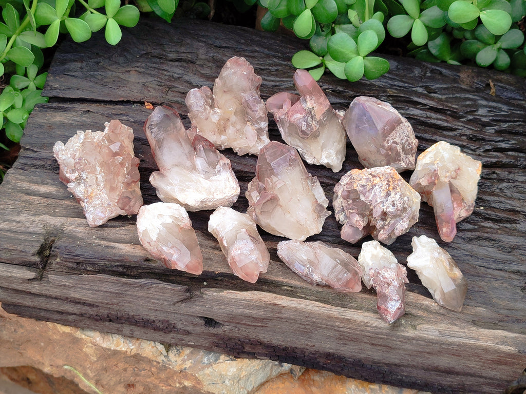 Natural Red Hematoid Quartz Clusters x 15 From Karoi, Zimbabwe - Toprock Gemstones and Minerals 