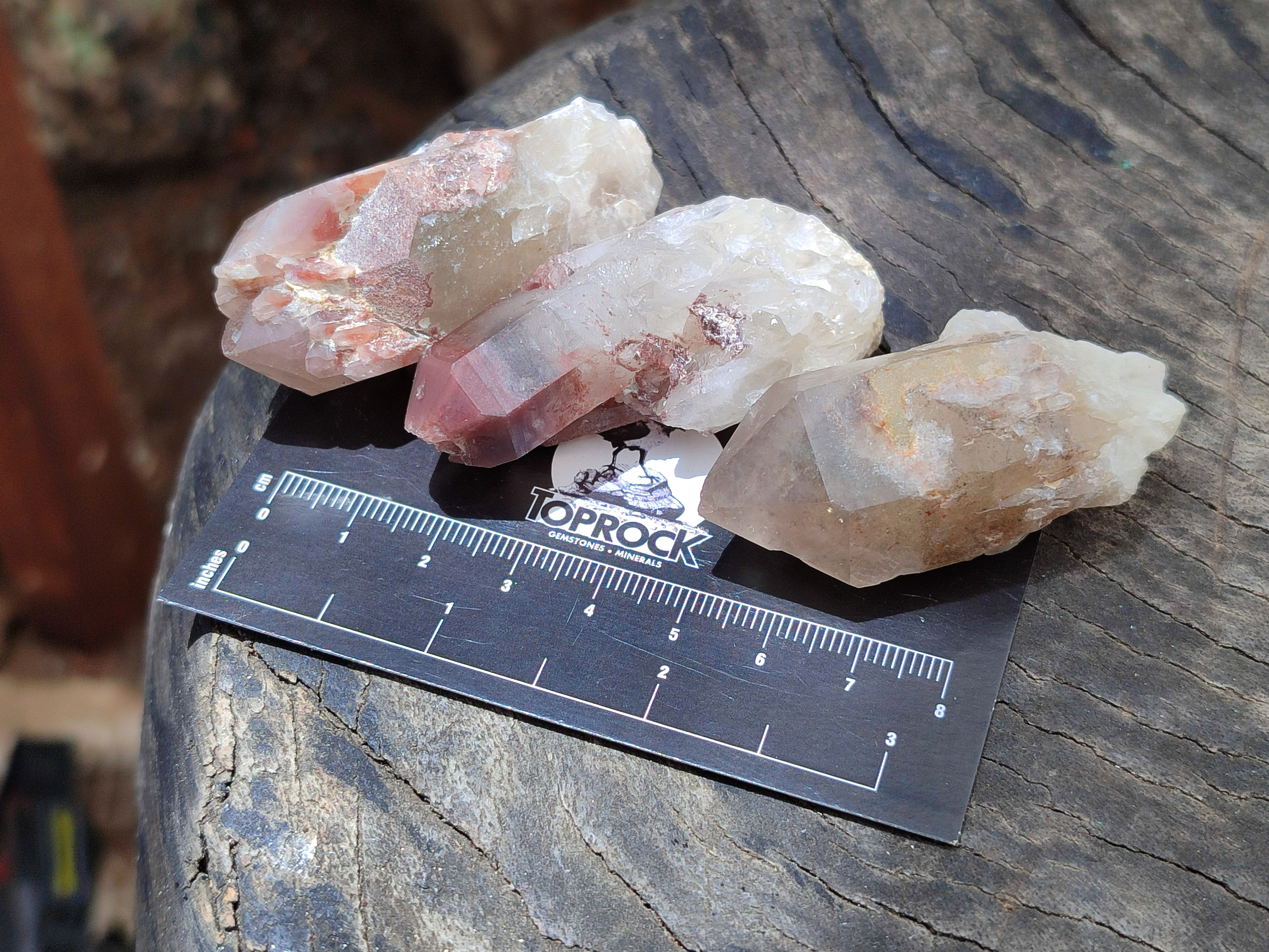 Natural Red Hematoid Quartz Clusters x 15 From Karoi, Zimbabwe - Toprock Gemstones and Minerals 