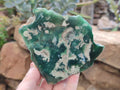 Polished On One Side Emerald Mtorolite Plates x 4 From Mutorashanga, Zimbabwe - Toprock Gemstones and Minerals 