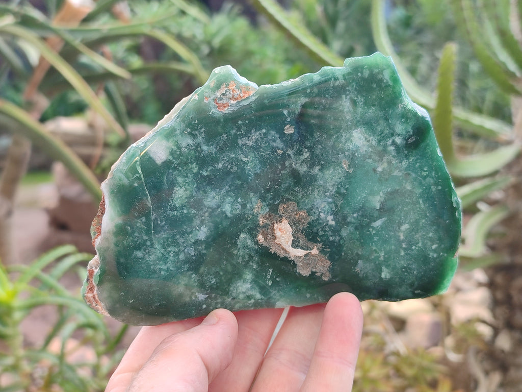 Polished On One Side Emerald Mtorolite Plates x 4 From Mutorashanga, Zimbabwe - Toprock Gemstones and Minerals 