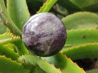 Polished Lepidolite with Pink Rubellite Spheres x 6 From Ambatondrazaka, Madagascar - Toprock Gemstones and Minerals 