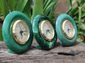 Hand Made Stone Alarm Clocks x 3 From China - Toprock Gemstones and Minerals 