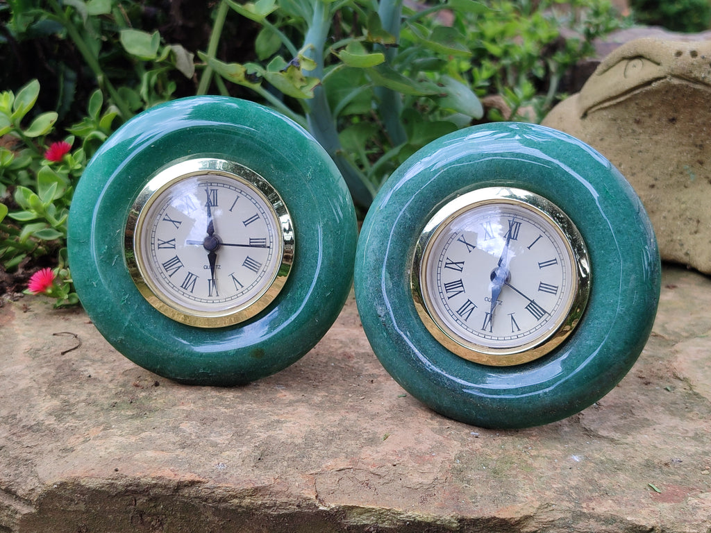 Hand Made Stone Alarm Clocks x 3 From China - Toprock Gemstones and Minerals 