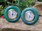 Hand Made Stone Alarm Clocks x 3 From China - Toprock Gemstones and Minerals 
