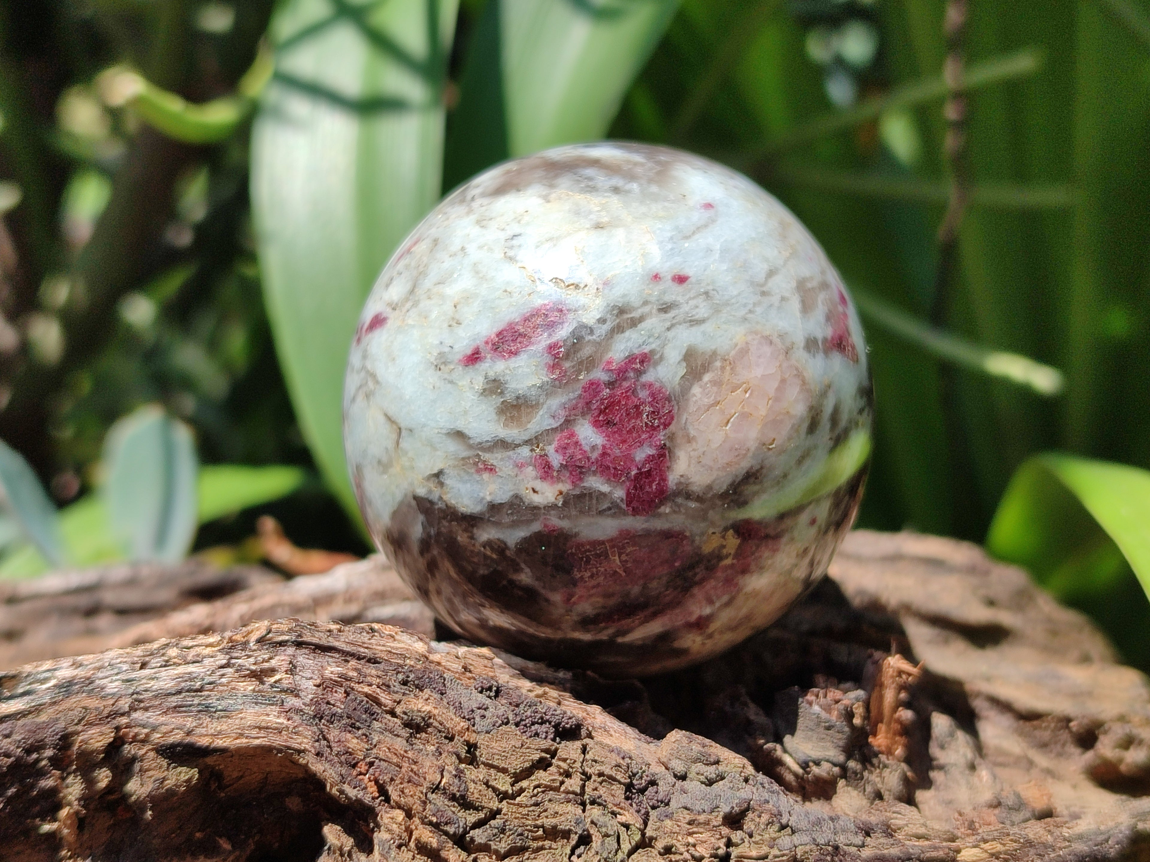 Polished Rubellite Pink Tourmaline Spheres x 4 From Ambatondrazaka, Madagascar - Toprock Gemstones and Minerals 