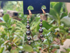 Polished Pair of Silver Hematite and Ball Shaped Bead Earrings - Sold per Pair - From China - Toprock Gemstones and Minerals 