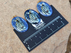 Polished Dumortierite Pendants with Hand Painted Zebras - sold per item - From Mozambique - Toprock Gemstones and Minerals 