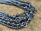 Polished Hematite Mixed Bead Choker - Sold Per Item - From Southern Africa - Toprock Gemstones and Minerals 