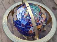 Polished Mixed Gemstone World Globe x 1 From China - Toprock Gemstones and Minerals 