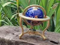 Polished Mixed Gemstone World Globe x 1 From China - Toprock Gemstones and Minerals 