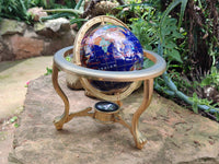 Polished Mixed Gemstone World Globe x 1 From China - Toprock Gemstones and Minerals 