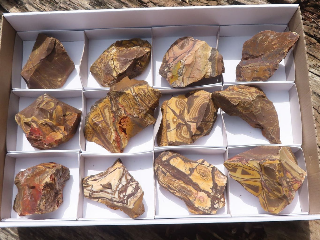 Natural Nguni Jasper Cobbed Specimens x 12 From Prieska, South Africa - Toprock Gemstones and Minerals 