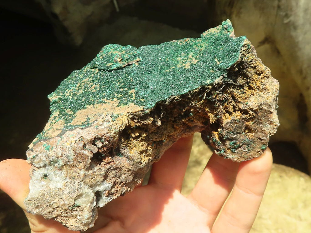 Natural Botryoidal Malachite Specimens x 3 From Congo - Toprock Gemstones and Minerals 