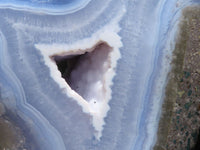 Polished Blue Lace Agate Standing Free Form x 1 From Malawi - Toprock Gemstones and Minerals 