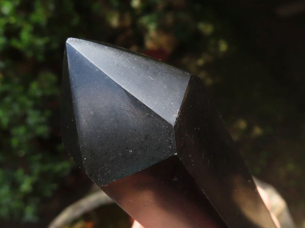 Polished Black Basalt Double Terminated Points x 4 From Madagascar - Toprock Gemstones and Minerals 