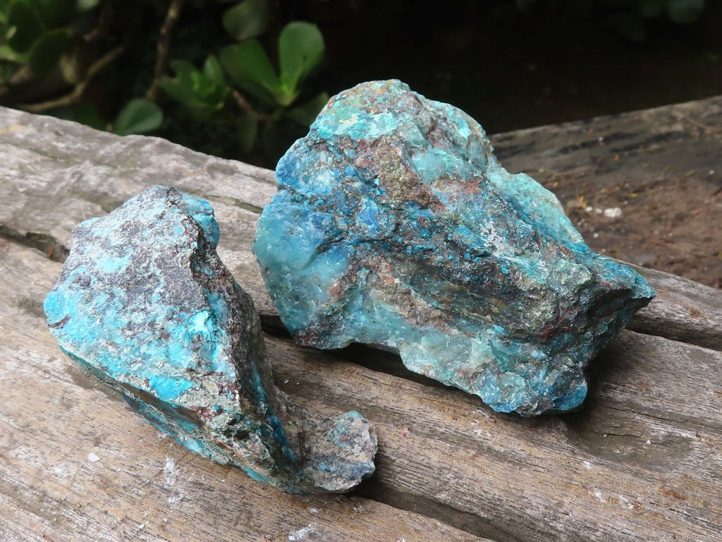 Natural Shattuckite with Chrysocolla & Malachite x 9 from Kaokoveld, Namibia - Toprock Gemstones and Minerals 