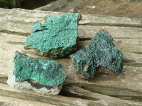 Natural Botryoidal Malachite Specimens x 12 From Congo - Toprock Gemstones and Minerals 