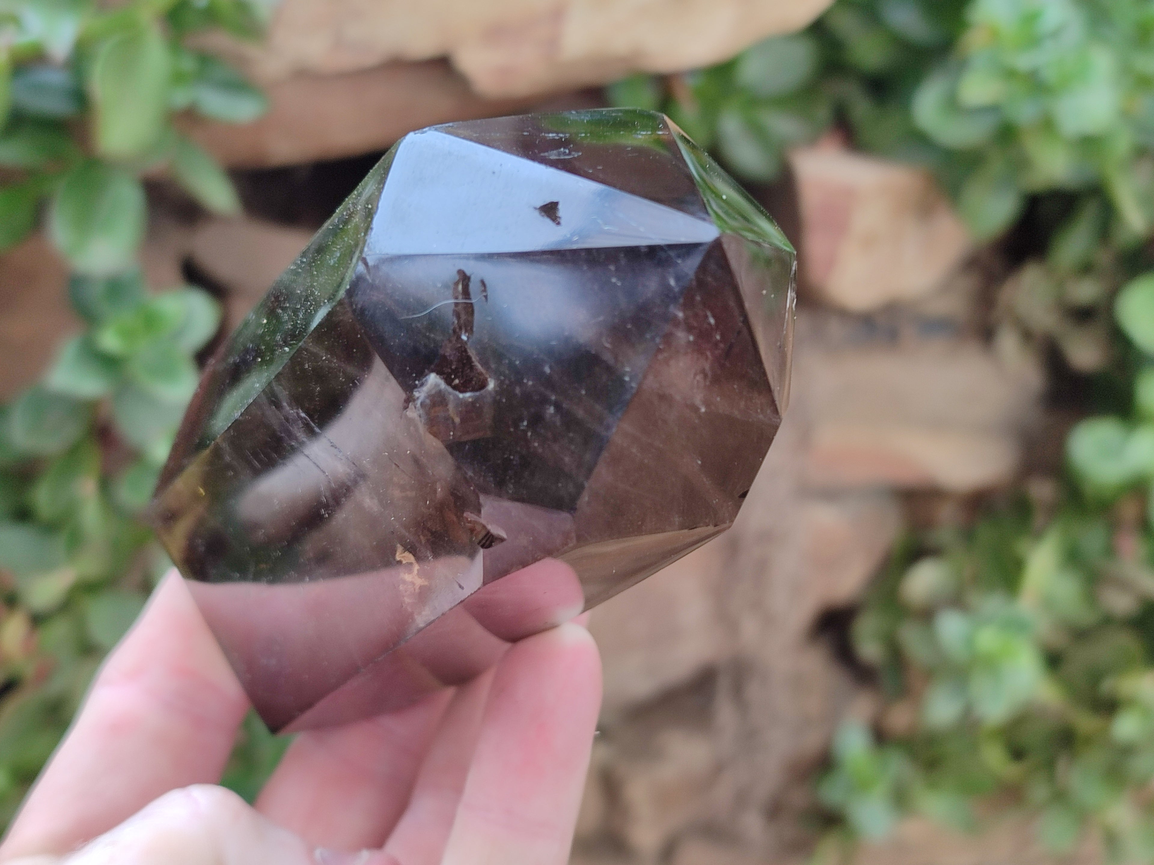 Polished Smokey Quartz Crystals x 2 From Madagascar - Toprock Gemstones and Minerals 