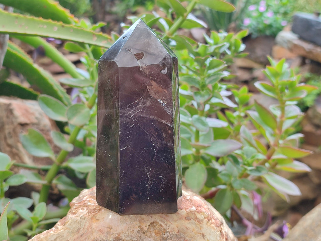 Polished Smokey Quartz Crystals x 2 From Madagascar - Toprock Gemstones and Minerals 
