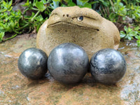 Polished Pharaoh Stone Spheres x 3 From Zimbabwe - Toprock Gemstones and Minerals 
