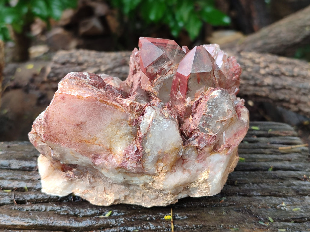 Natural Red Hematoid Quartz Clusters x 2 From Karoi, Zimbabwe - Toprock Gemstones and Minerals 