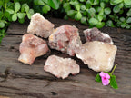 Natural Red Hematoid Quartz Clusters x 6 From Karoi, Zimbabwe - Toprock Gemstones and Minerals 