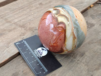 Polished Polychrome Jasper Spheres x 2 From Mahajanga, Madagascar - Toprock Gemstones and Minerals 